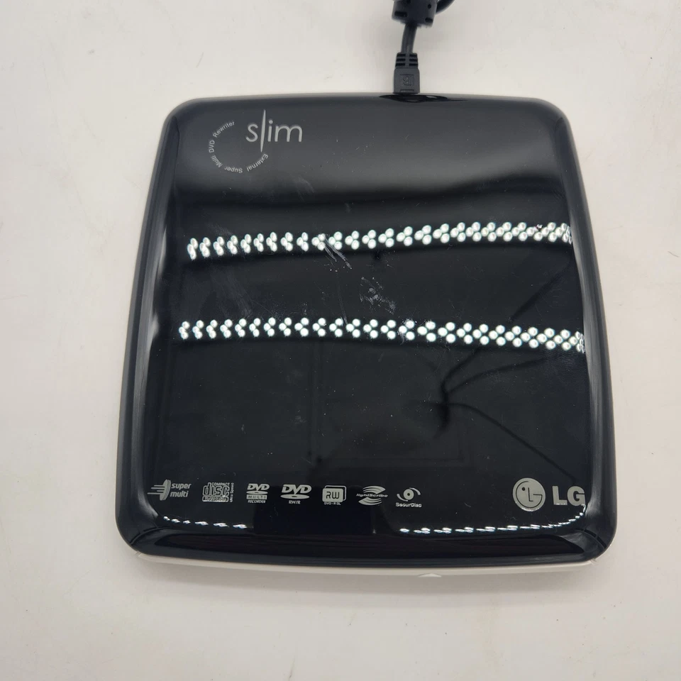 LG GP08LU10 8X Delgado Portátil Externo Super Multi DVD Regrabadora Foto 2 de 4