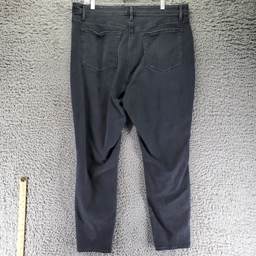 Jeans Loft para mujer talla 16 negros curvilíneos cintura alta ajustados elásticos denim - Imagen 12 de 13