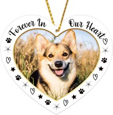 Picture Frame Dog Memorial Christmas Ornaments 2025 Photo Cat Dog...