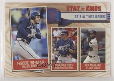 2019 Topps Big League Stat Kings Nick Markakis Christian Yelich Freddie Freeman
