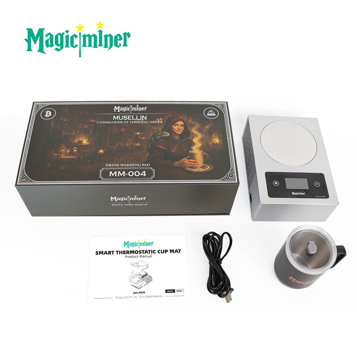 Magic Miner WM02 7 TH/s SHA-256 WIFI Solo Bitcoin BTC BCH 150W