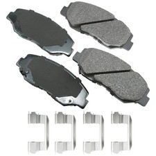 Akebono ACT914B Ultra-Premium Ceramic Front Disc Brake Pads , GREY