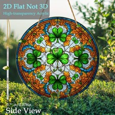 2D Clover Suncatcher Acrylic Window Hanging Decoration Housewarming Wedding Gift