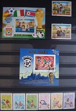 FOOTBALL. SOCCER. 1982 - SPAIN. FIFA WORLD CHAMPIONSHIP. 79 STAMP LOT IN GERMANY