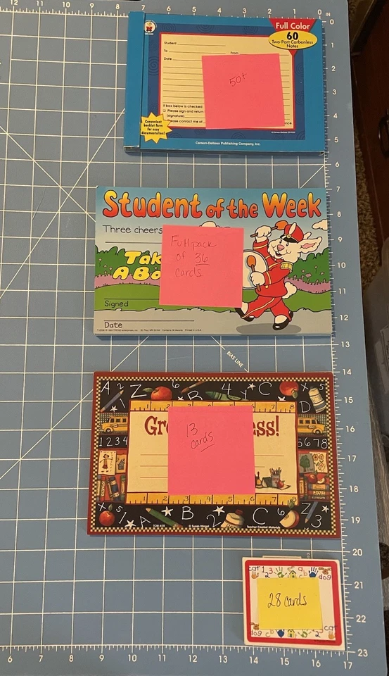 Hojas de conferencia vintage Carson Dellosa, premios Trend & Winget y etiquetas con nombre Foto 2 de 4