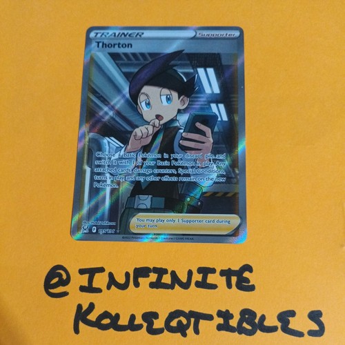 Pokemon Co. Thorton 195/196 SWSH11 Lost Origin Full Art Holo Ultra Rare EN