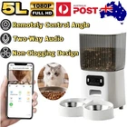 5L Automatic Pet Feeder Camera Cat Dog Wifi Smart Food Dispenser App Xmas Gifts