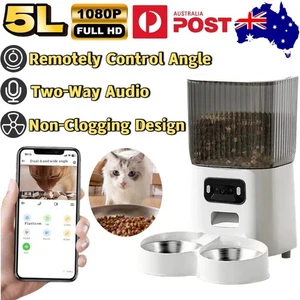 5L Automatic Pet Feeder Camera Cat Dog Wifi Smart Food Dispenser App Xmas Gifts