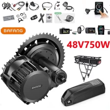 48V750W Bafang Mid Drive Motor Kit BBS02B 68-73mm Electric Bike Conversion Kit