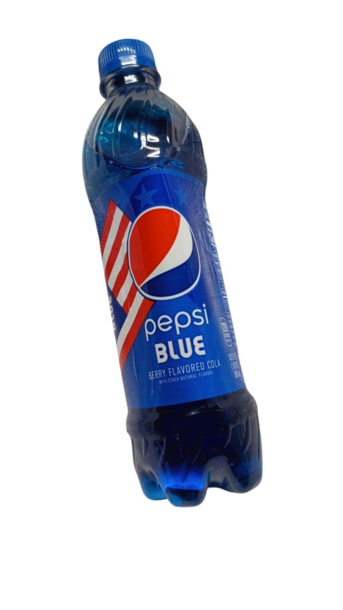 Discontinued cola PEPSI BLUE -berry flavored 500mL bottle