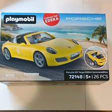 Playmobil Porsche 911 Targa EDEKA Sommeredition Auto Set 72148, 26 Teile, 5+