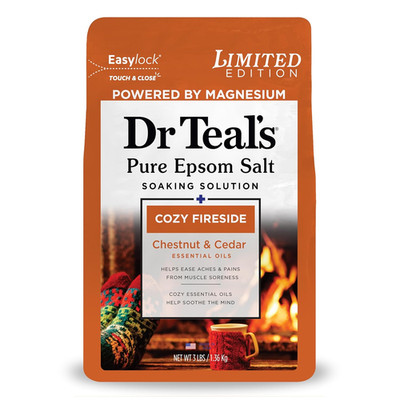 Epsom Salt Magnesium Soak, Cozy Fireside, 3 Lbs