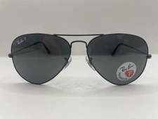 Ray Ban RB3025 002/48 Total Black Polished Black Pol. Sunglasses 58-14-135 NWI*