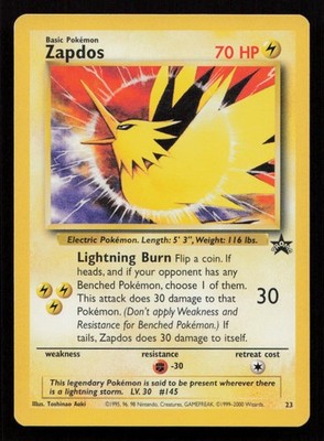 Zapdos Promo WoTC Promo 23/53 LP+ (2J)