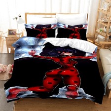 Roter Marienkäfer Superheldin Bettwäsche Set 35.Individuell Bettbezug+Kissenbez.