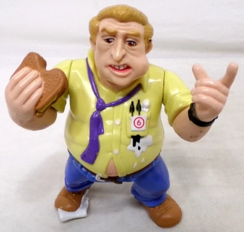 Vintage 1992 TMNT Toon Turtles Channel 6 News Boss Burne 4" Figure Only