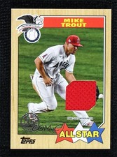 2022 Series 2 1987 Topps Baseball All-Star Relics Mike Trout #87ASR-MT 0r8j