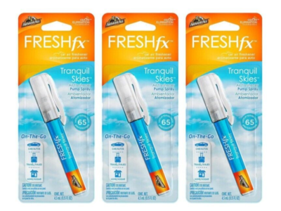 #ad 3 PACK Armor All FRESH fx On the Go Car Air Freshener Pump Spray Tranquil Skies $11.99
