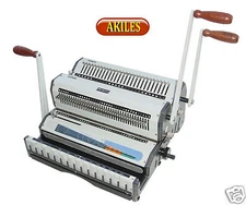 Akiles Wiremac Duo Wire Binding Machine & Punch for 2:1 & 3:1 spines 14" ( New )