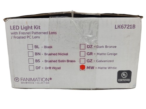Fanimation Spitfire MA6721BMW + 3 60" Blades B6720WW + LK6721BMW Light Kit READ - Picture 10 of 24