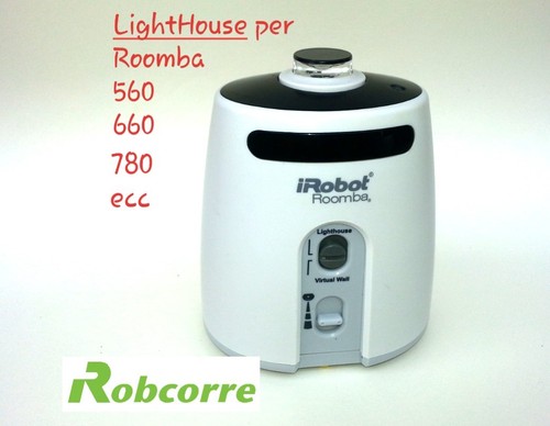 Muro Virtuale Bianco Virtual Wall LIGHT HOUSE per Roomba 560 IRobot  Lighthouse | eBay