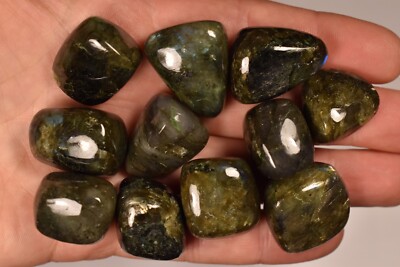 *BULK BUY* 150g LABRADORITE Tumbled Stones 11pce Healing Crystals, Power Stone