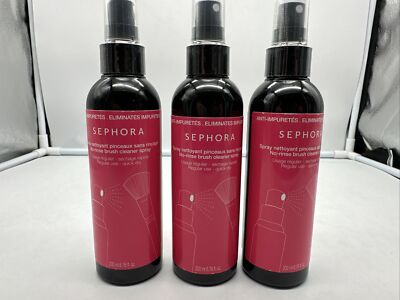 3 x SEPHORA ,  Je 200ml,  Pinsel Reiniger Spray ohne Ausspülen , schnell trocken