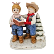 Vintage Denim Days Let's Go Caroling #15341 HOMCO 1998 Home Interiors Children
