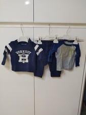 Completo Tuta Coordinato Bimbo Neonato 3 Pz Original Marines 0/3 Mesi Benetton 