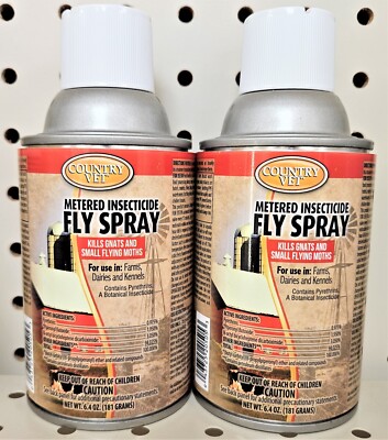 Country Vet Metered Insecticide Fly Spray 6.4oz 2 pack