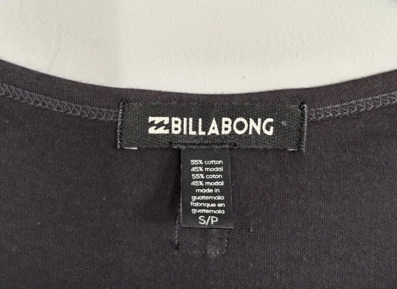 Billabong Dark Gray Tank Dress Size S Geometric Print Soft Modal - Image 3 of 4