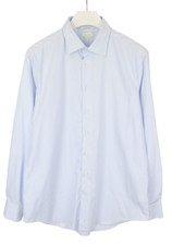 SUITSUPPLY Custom Made Slim Fit Formal Shirt Men's 43 / 17 Pinstriped Spread