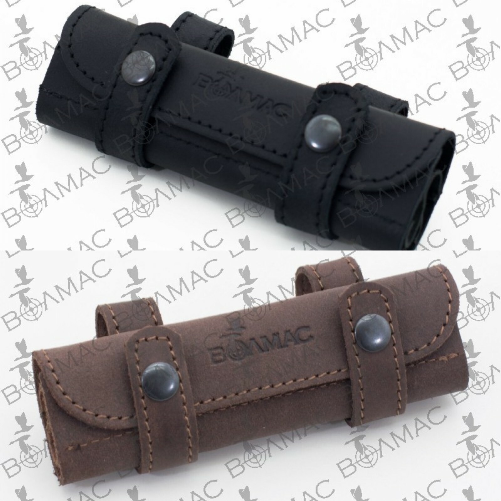 Leather Belt Holder Bullet Ammo Pouch Holds 20 Rounds 17 HMR 22 LR. US Seller !-image
