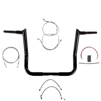 1 1/4'' Black 14'' Diablo Handlebar Kit 2016-2023 Harley Street Glide No ABS