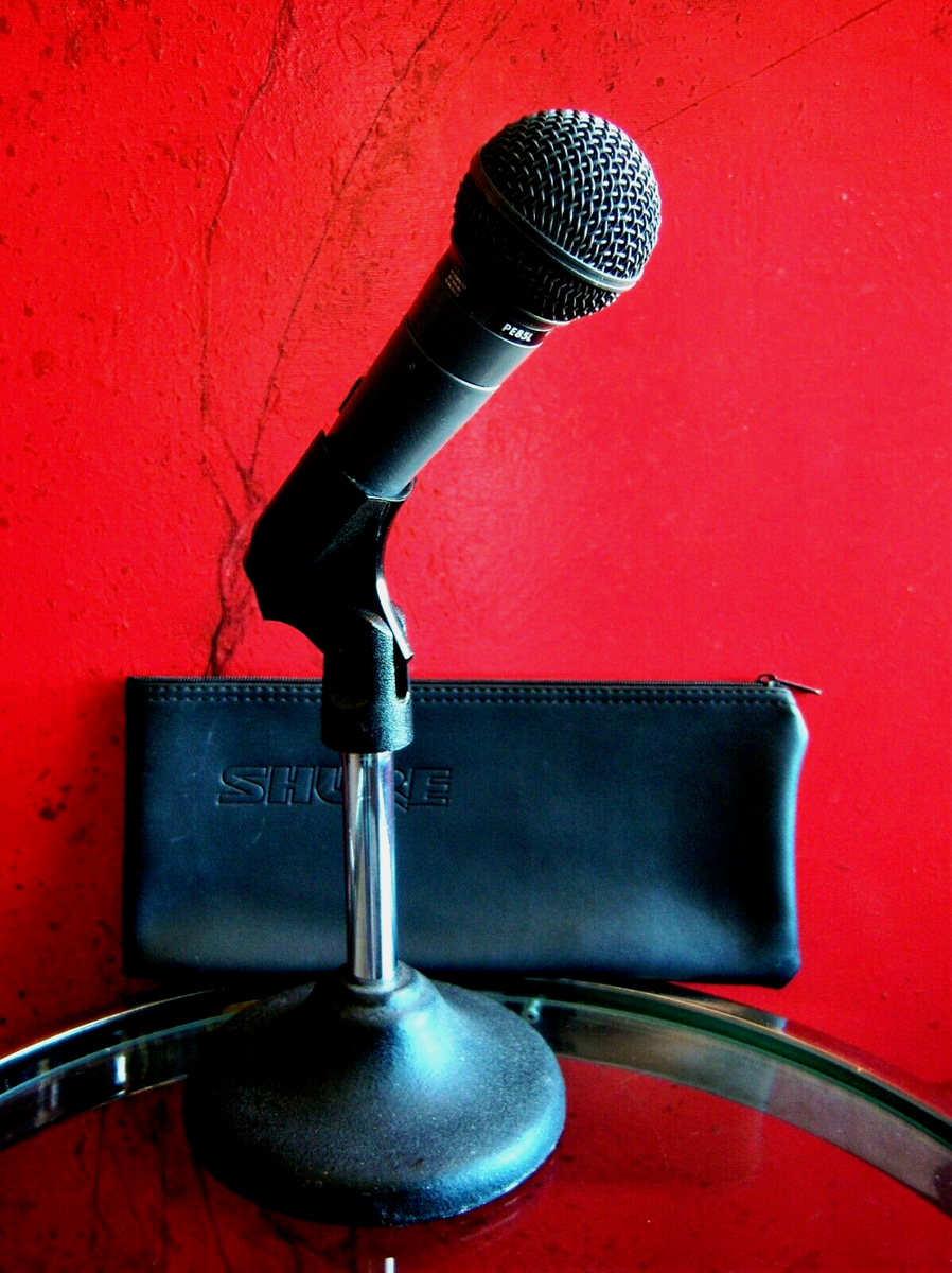 Vintage 1980's Shure PE85L cardioid dynamic microphone Lo Z w