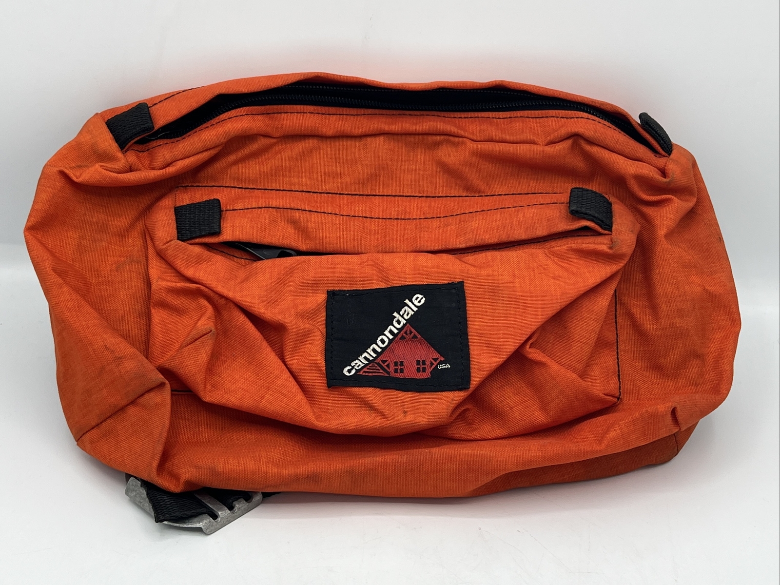 Vintage Cannondale Bike Orange Fanny Pack 70s Rare Cycling Retro