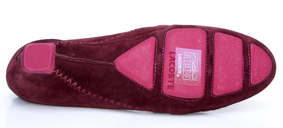 LACOSTE Odesa Gamuza Diseñador Cuero Genuino Zapatos Planos Comodidad 10 Foto 2 de 4