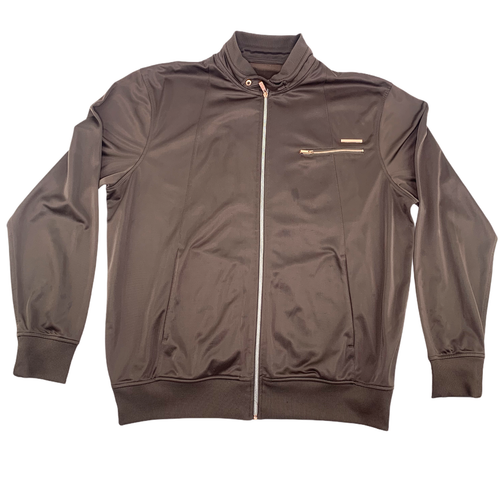 mens brown track jacket