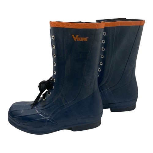 Viking VW56 Spiked Forester Logger Work Boots Blue Men’s Size 9 - Picture 2 of 12