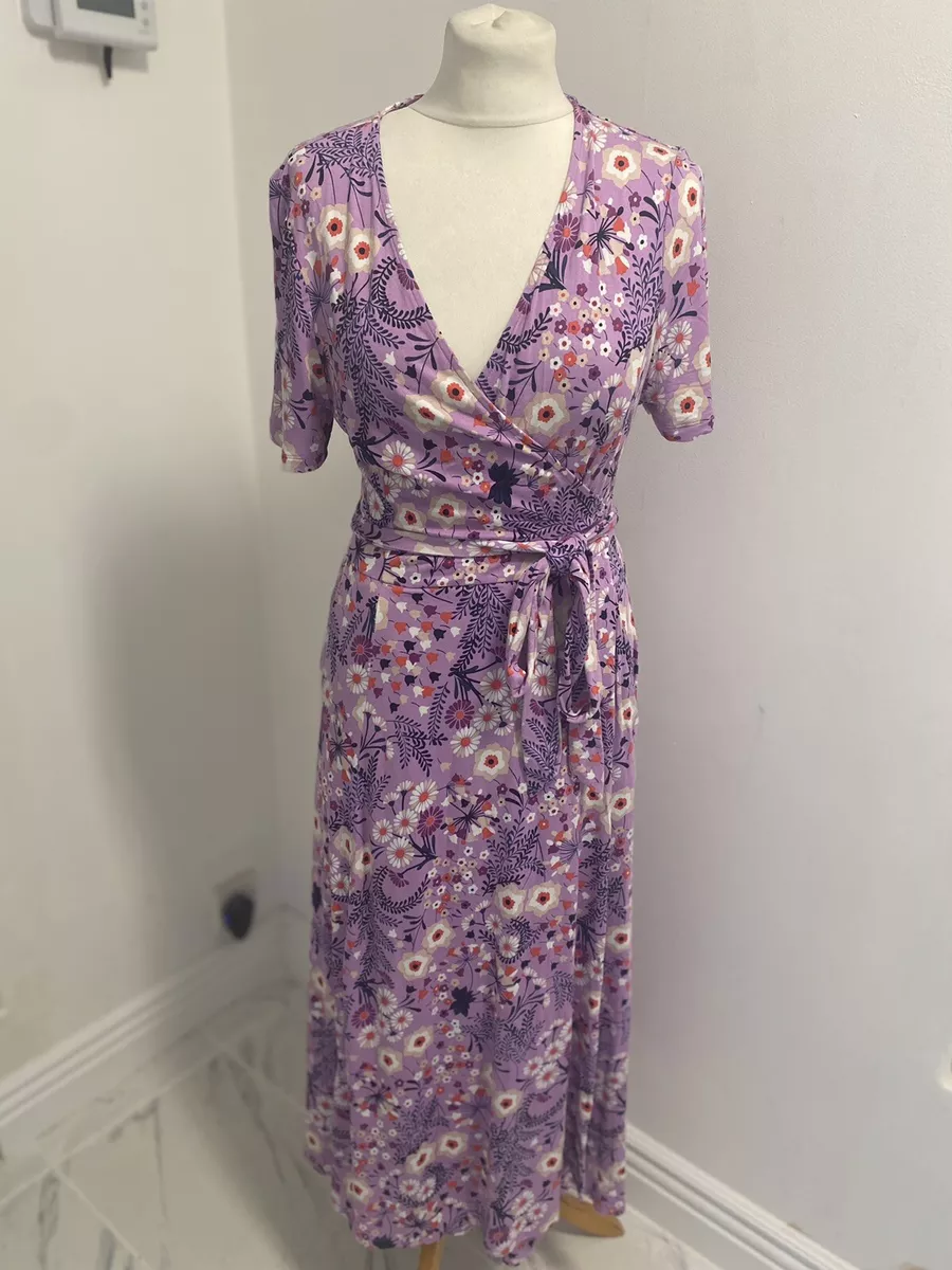 Boden Cassia Jersey Midi Wrap Dress UK 16R