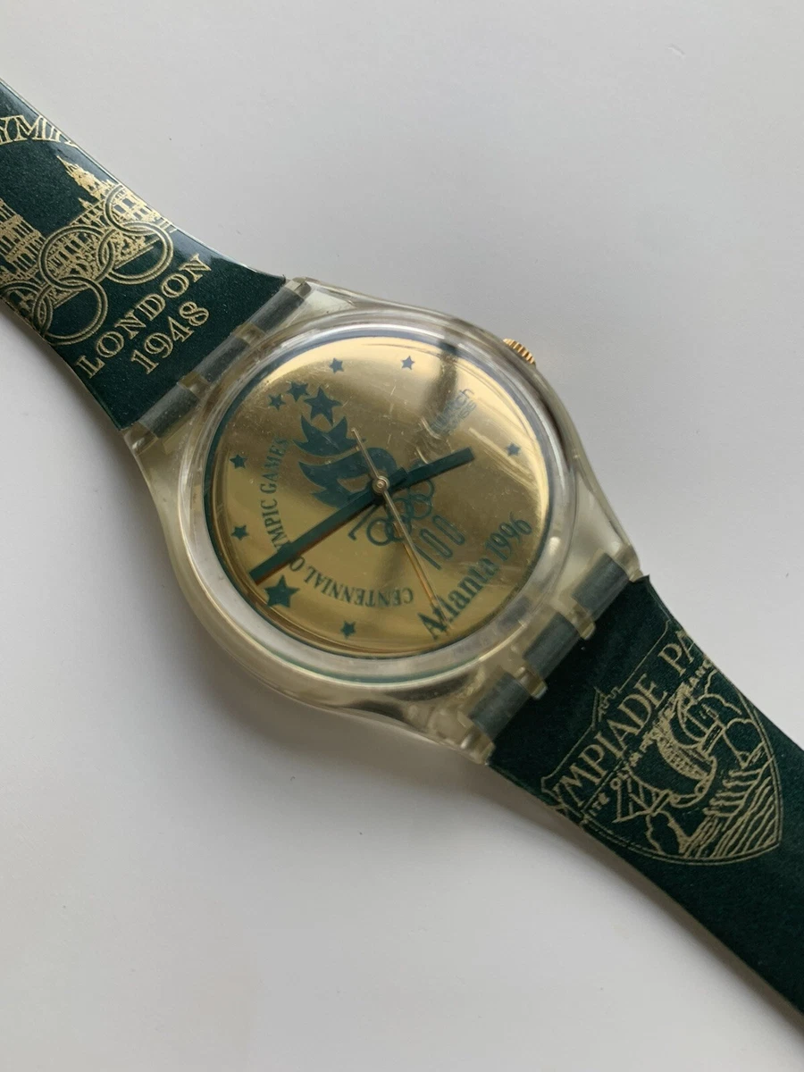1996 Atlanta Centennial Olympics Games Swatch Swiss Watch New