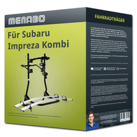 Menabo FahrradträGer Cobra Schwarz/Silber FüR Subaru Impreza Kombi GF - 2 RäDer