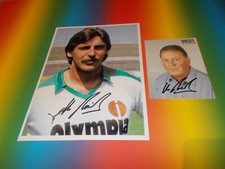 Uwe Reinders  erder Bremen DFB signed signiert auf Autogramm auf 20x28 Foto + AK