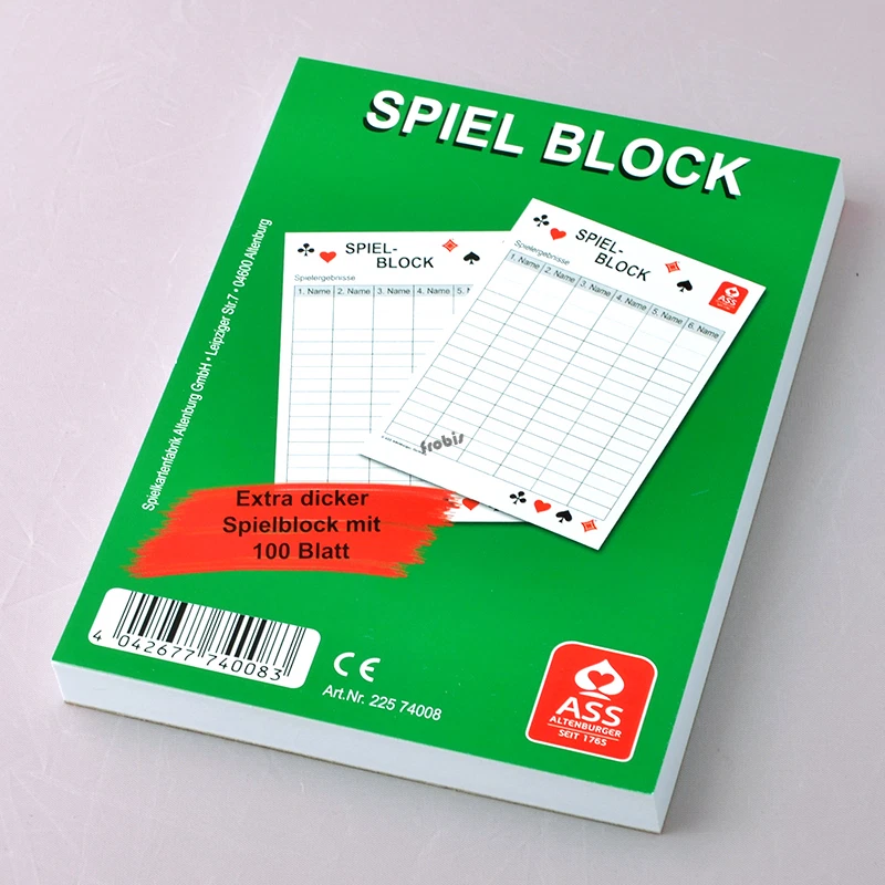 1 Spielblock mit 100 Blatt in DIN A6, Schreibblock, Aufschreibblock von Frobis - Bild 2 von 4