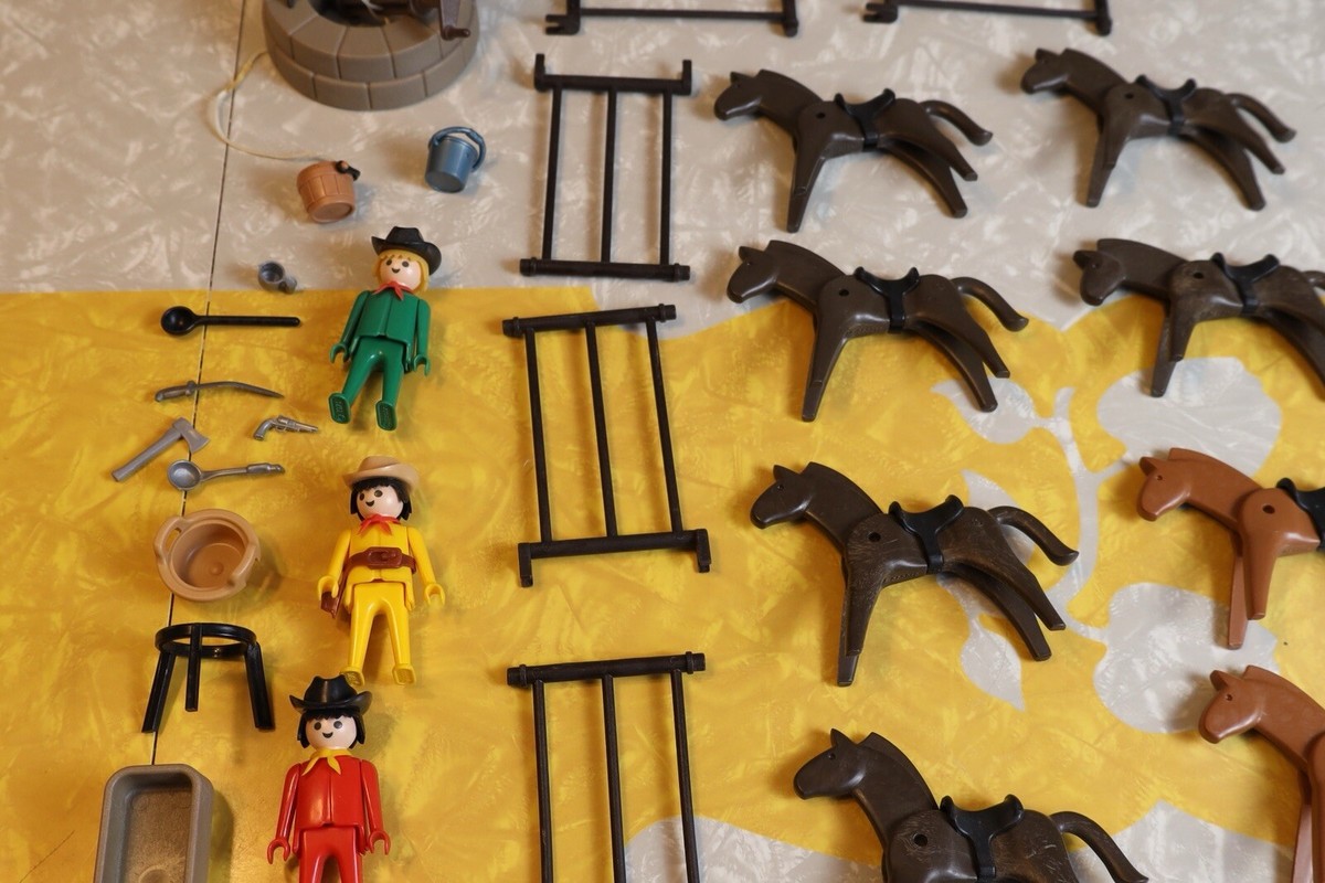 Figurine Playmobil Vintage Trappeur Western (set 3397, 1991) - Occasion, Bon état, Pièce De Collection