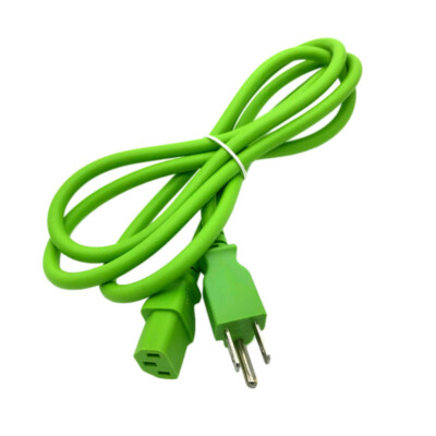 6 Ft Green AC Cable for NUMARK Turntable CDN25 TT200 TT1600 TT1650 Replacement