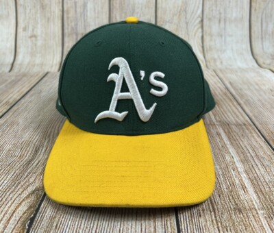 Oakland A’s Baseball MLB Snapback Hat 47 Brand Green Yellow