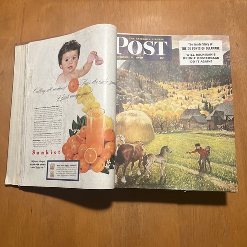 Saturday Evening Post Bound Magazine Book Oct-Dec October November December 1949 - Picture 6 of 24