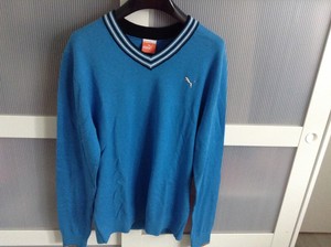 puma v neck sweater