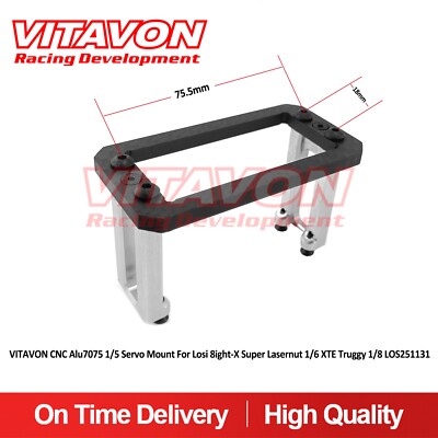 VITAVON CNC Alu7075 1/5 Servo Mount For Losi 8ight-X Super Lasernut 1/6